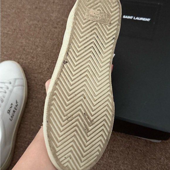 Saint Laurent White Leather Shoes - Picture 8 of 11